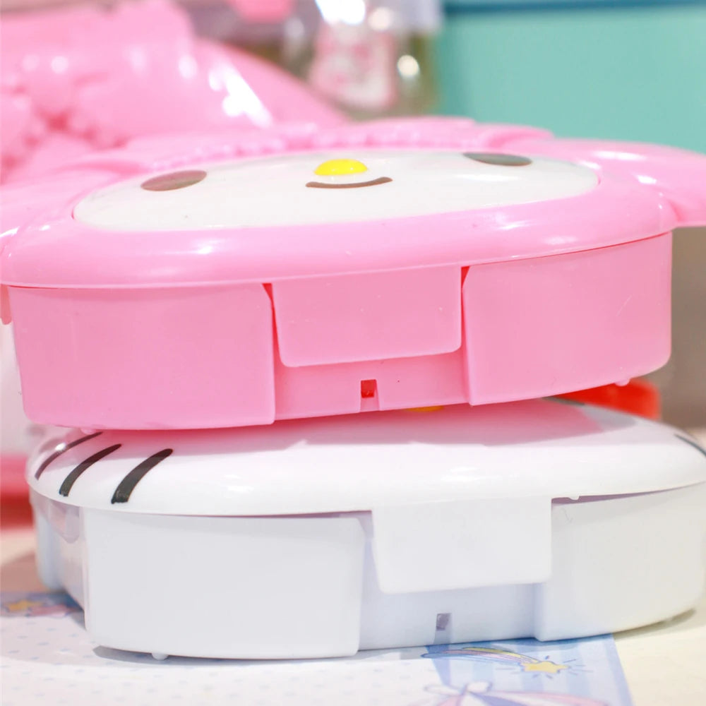 Mini Portable Pill Box Cartoon Hello Kitty Melody 4Grids  Cute Storage Box Travel Small Tablet Box Container for Medicine