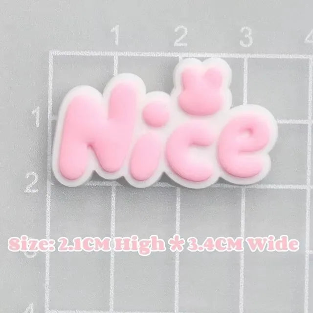 Pink Series Cute Cartoon Hello Kitty Charm Shoe Buckle Accessories DIY Removable Wooden Clogs Sandal Buckle Decoration