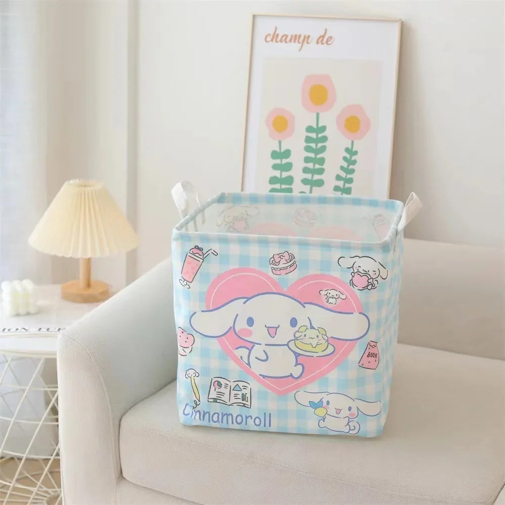 Hello Kitty Dirty Clothes Basket Storage Basket Large Capacity Dormitory Household Foldable Waterproof Dirty Clothes Basket