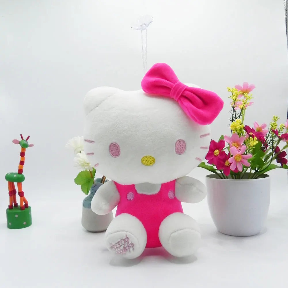 20cm Hello Kitty Plush Toys Cute Movie KT Cat Dolls Soft Stuffed kawaii Hello Kitty Toy Baby Christmas Gift