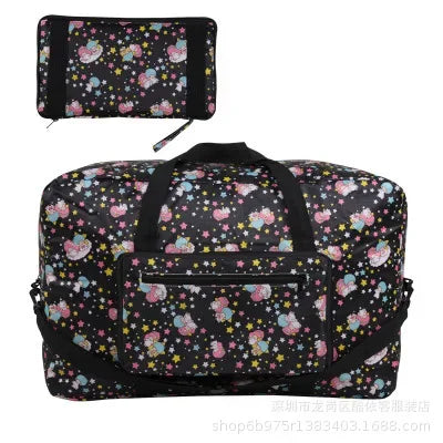 hello kitty handbag foldable luggage bag waterproof My Melody cartoon large travel storage bag messenger shoulder bag