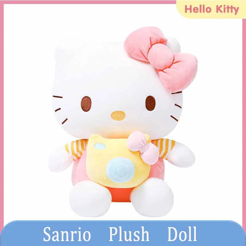 New Kawaii Hello Kitty Plush Toys Pillow Doll Stuffed Cinnamoroll Children Plushies Home Decoration Plush Christmas Dolls