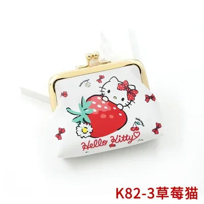 Hello Kitty Cartoon Coin Pouch Purse Creative Small Wallet My Melody Bags girls purse Kawaii Wallet Kid Purses