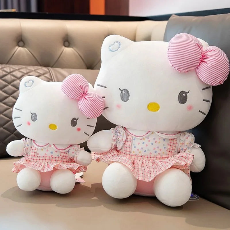 Hello Kitty Anime Hello Kitty Stuffed Toys Plushier Soft Pillow Birthday Gifts For Girls Kawaii Hello Kitty Plush Dolls