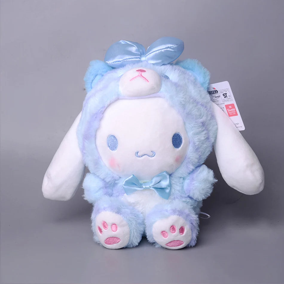 Cartoon Kawali Kuromi Hello Kitty My Melody Cinnamoroll Pillow Plush Toys Soft Stuffed Dolls for Kids Birthday Gifts