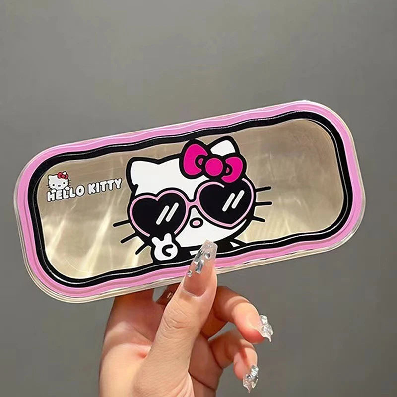 New Cartoon Anime Hello Kitty Kuromi Melody Glasses Case Kawaii Fashion Simple Portable Anti-fall Sunglasses Storage Box