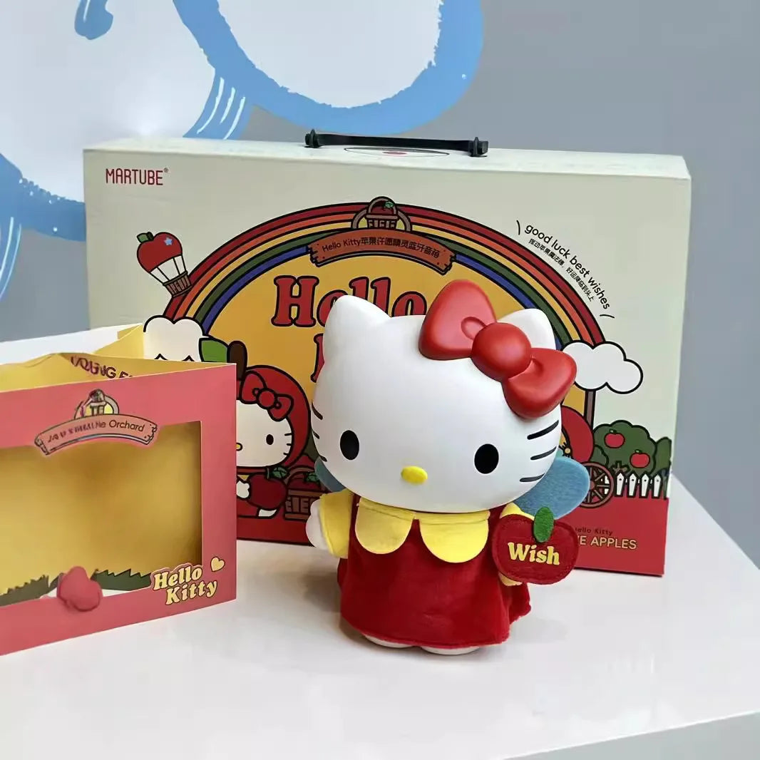 Christmas Hello Kitty Bluetooth Speakers Kawaii Retro Camera Audio Anime Action Figurine Decor Sound Box Hello Kitty Toys