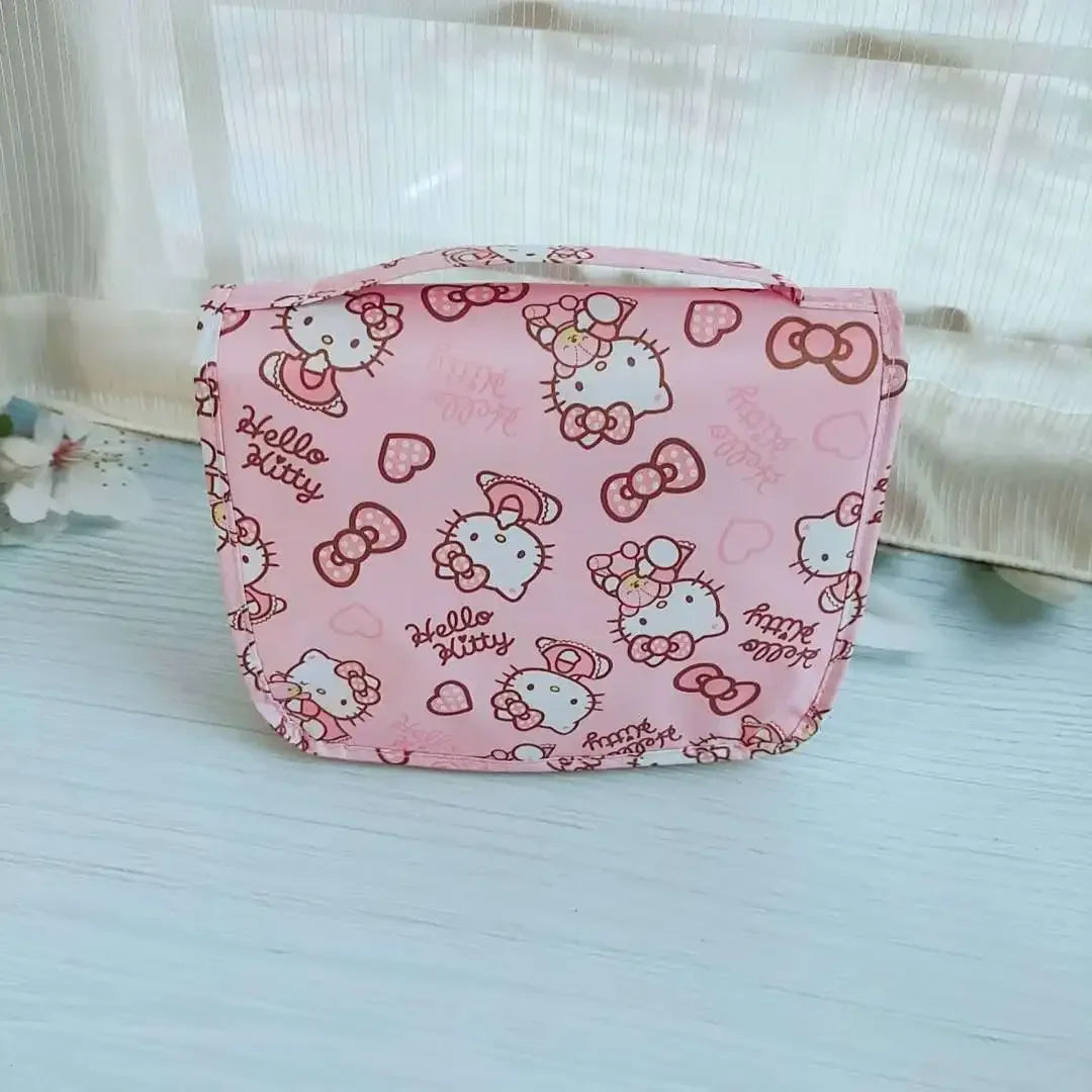 Hello kitty handbag Cinnamoroll Melody cartoon hanging wash bag cosmetic bag multi-functional storage bag