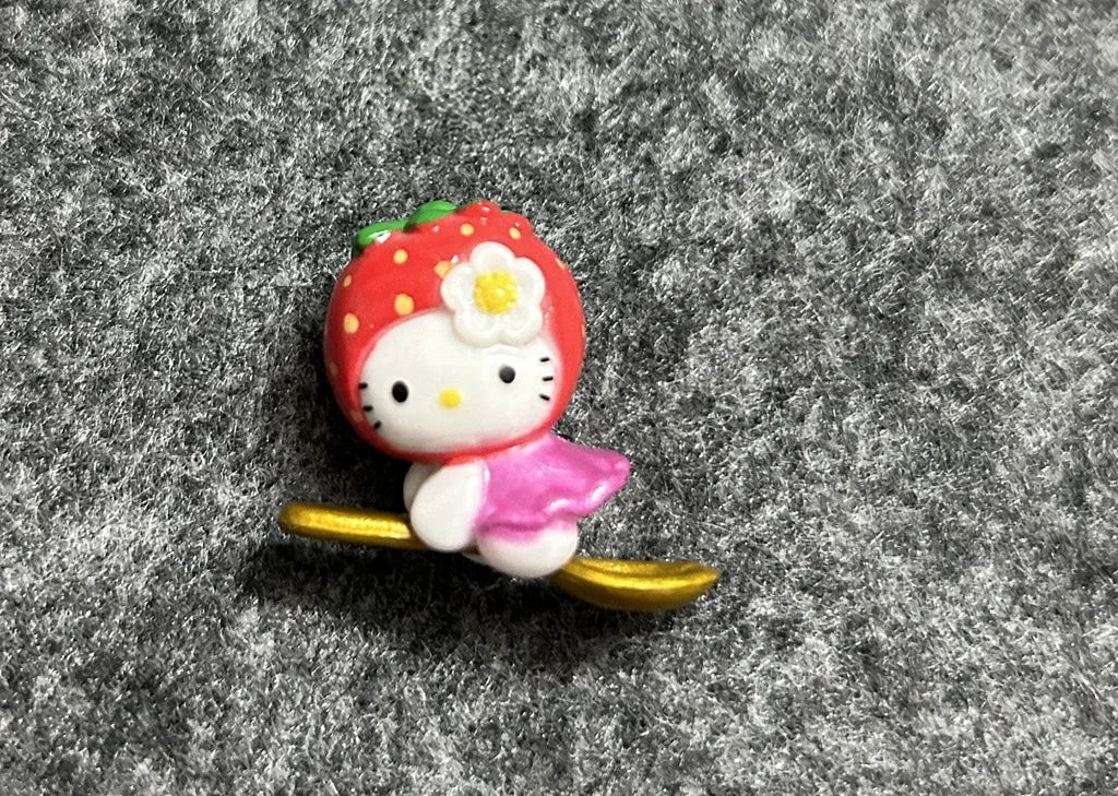 Anime Mini Hello Kitty Sitting Fluorescent Rabbit Pegasus DIY Patch Material Accessories Hairpin Accessories Doll Handmade Toys