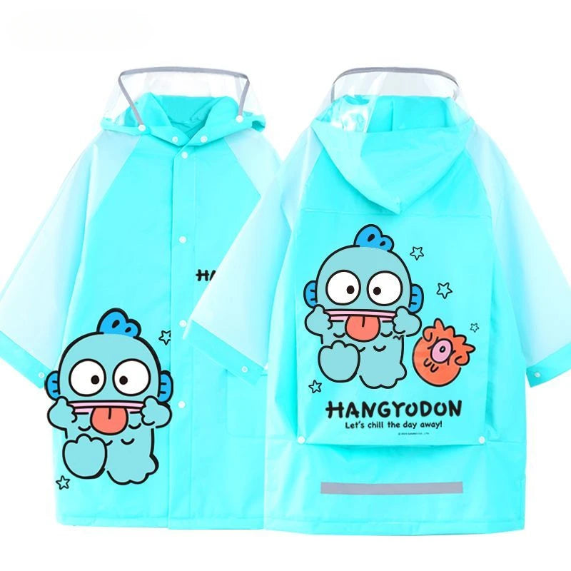 Creative Hello Kitty My melody Kuromi Cinnamoroll children's raincoat rainproof big children waterproof full-body poncho