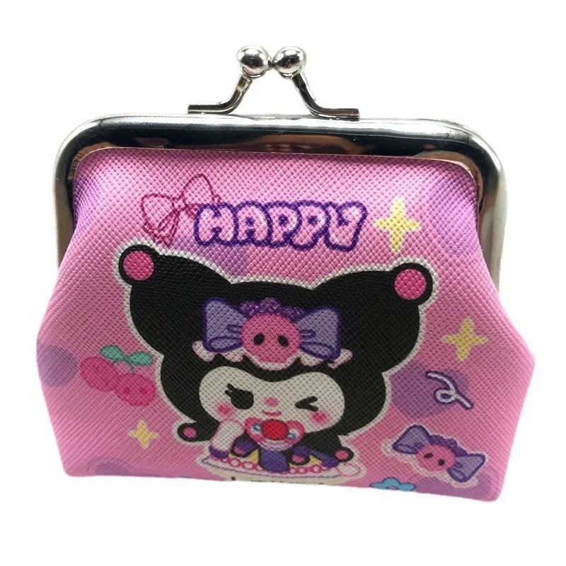 Hello Kitty Cartoon Coin Pouch Purse Creative Small Wallet My Melody Bags girls purse Kawaii Wallet Kid Purses