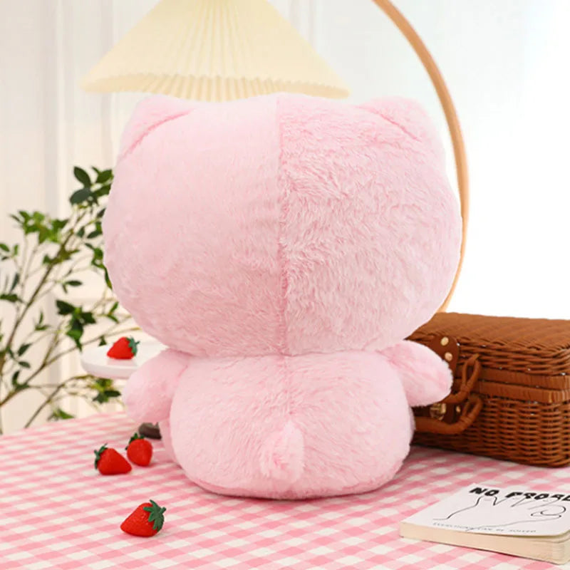 28-35cm Hello Kitty Cat Plush Toys Cartoon KT Cat Plush Doll Soft Stuffed Kawaii Anime Pillow Birthday Gift For Kids Girl