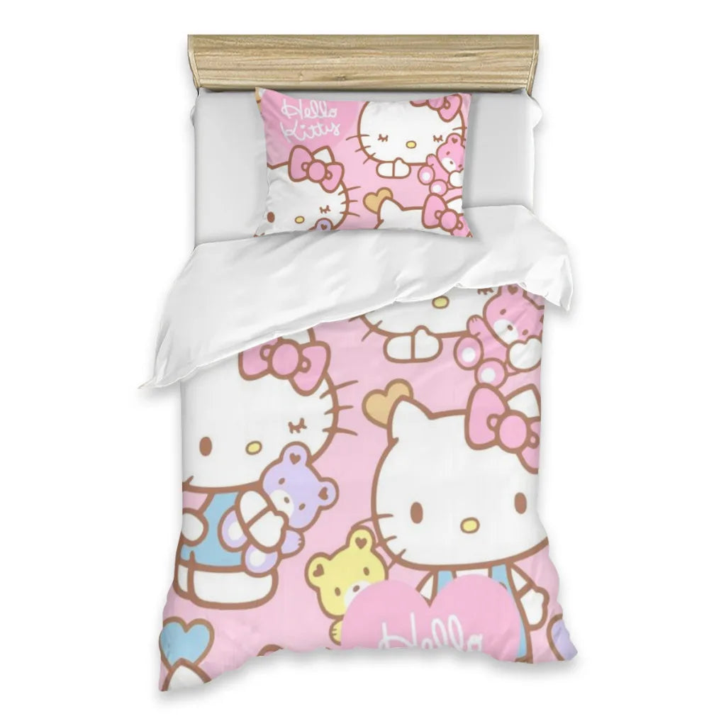 Hello Kitty Single Bed Sheets Set  Complete Case Single Linen Quilt Cover