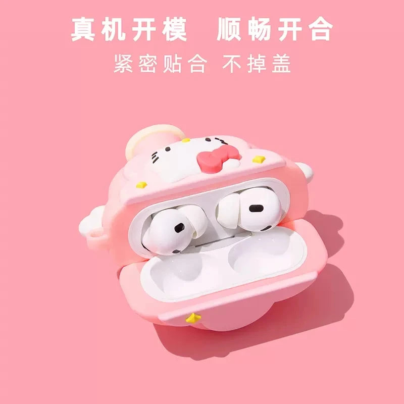 Magic Wand Hello Kitty My Melody Kuromi For Airpods 1 2 3 Pro Pro 2 Silicone Earphone Case Accessories Cover