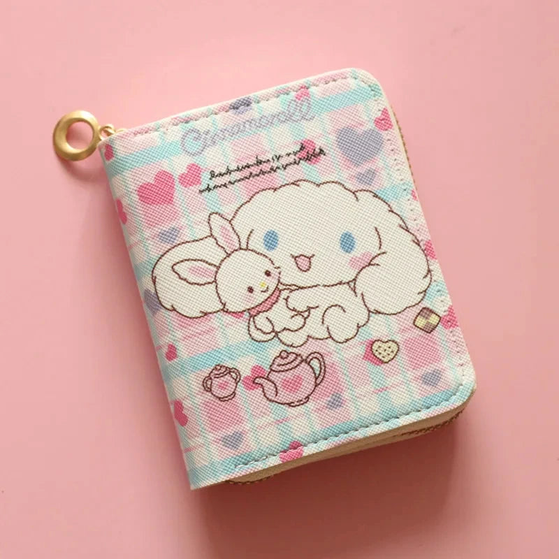 Cute Wallet Hello Kitty Coin Purse Kawaii Leather Card Holder Women Pu Casual Money Card Bag Kids Birthday Gift for Girls