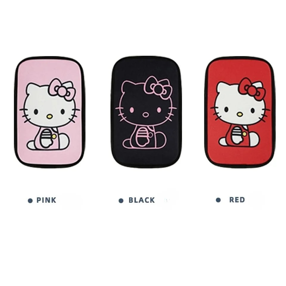 Sanrio Hello Kitty Car Armrest Pad Mat Car Front Rear Center Universal Breathable Mat Cute Anti Slip High-End Interior Decor