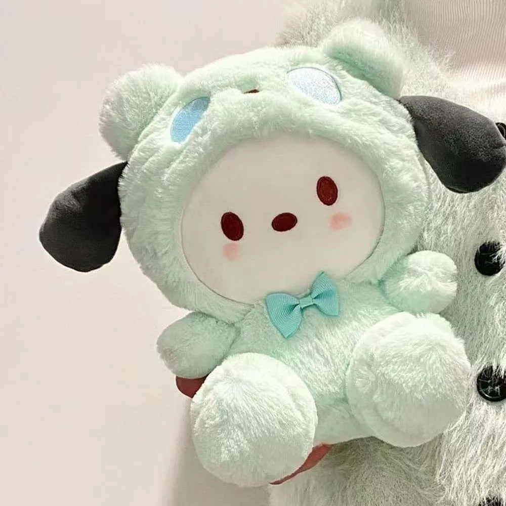 25Cm Kawaii Plush Doll Toy Cute Hello Kitty Cinnamoroll My Melody Kuromi Pochacco Lovely Anime peluche Toys Gift For Kids