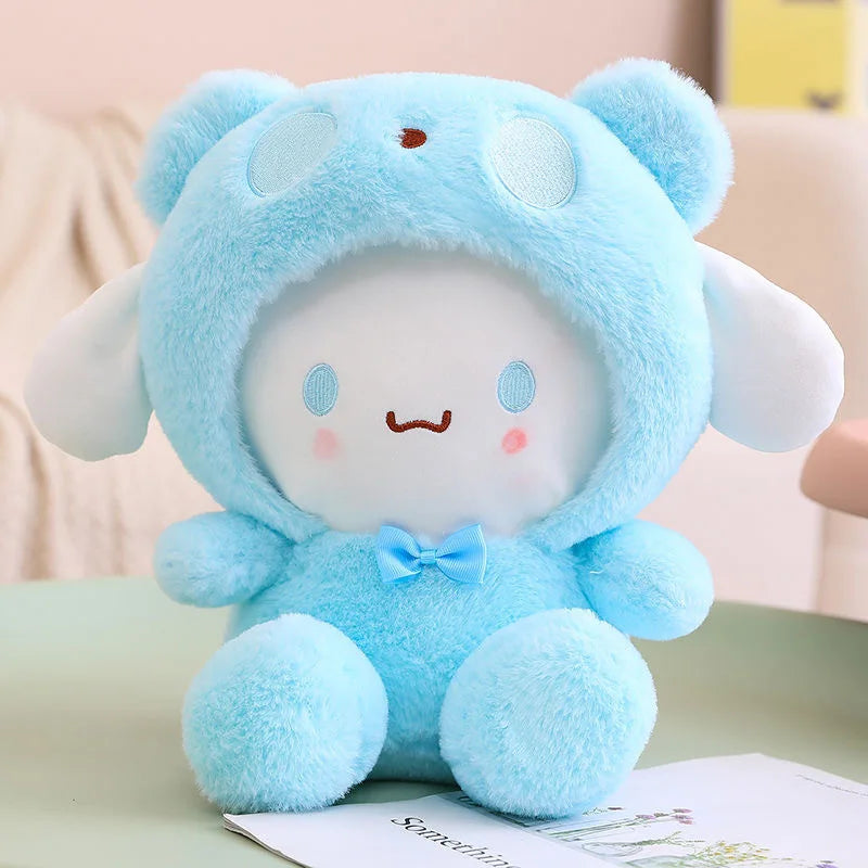 25cm Plush Toy Hello Kitty Cinnamonroll Pochacco Kuromi Plushie Toys Stuffed Cute Cartoon Doll Birthday Christmas Gift