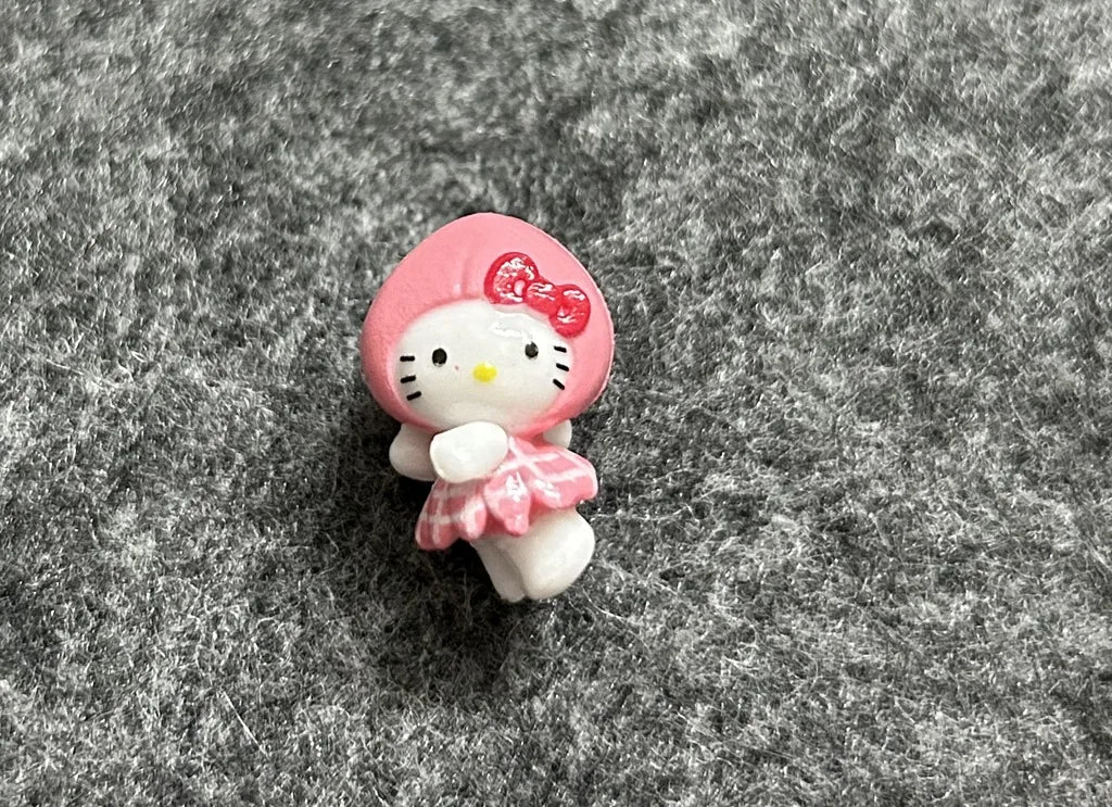 Anime Mini Hello Kitty Sitting Fluorescent Rabbit Pegasus DIY Patch Material Accessories Hairpin Accessories Doll Handmade Toys