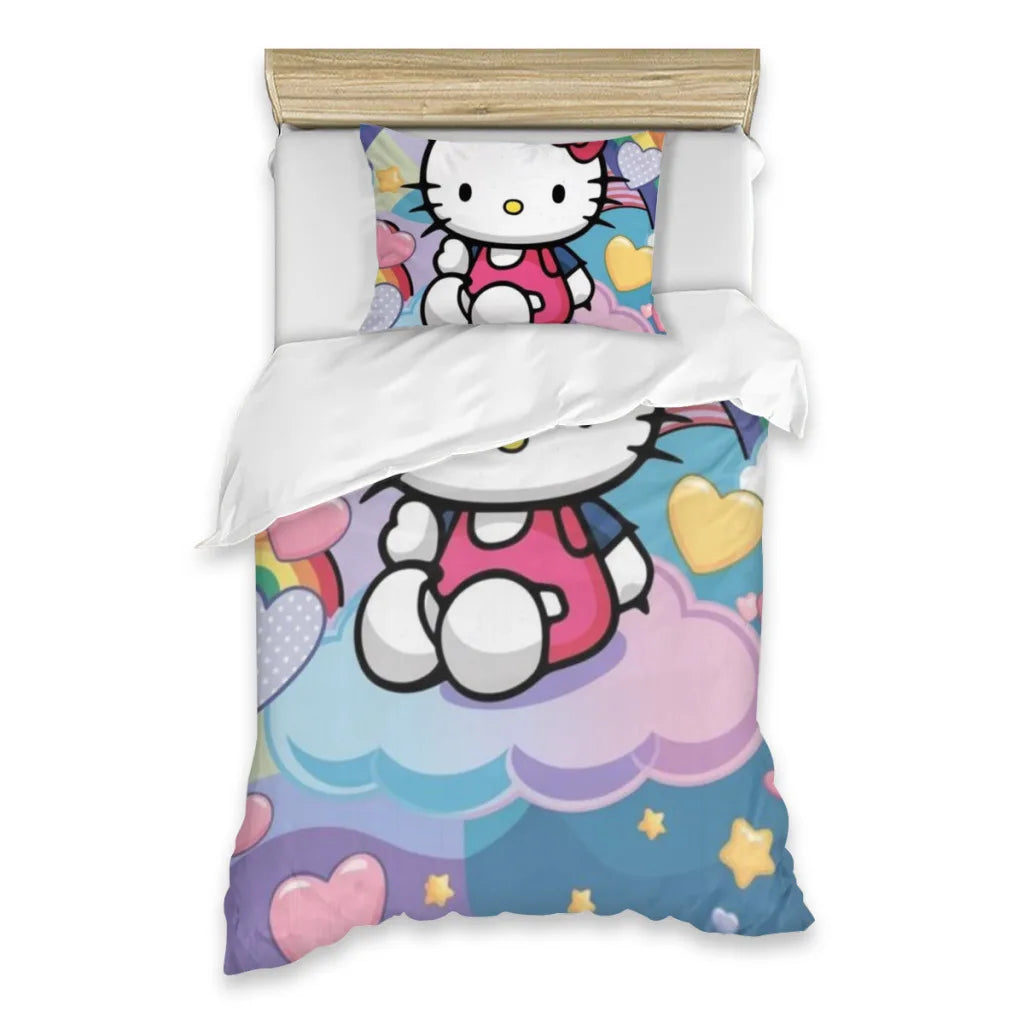 Hello Kitty Single Bed Sheets Set  Complete Case Single Linen Quilt Cover