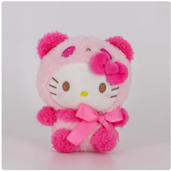 Kawaii Hello Kitty  Kuromi  Plush Doll Toys Pendant Cute Plush  Keychain Bag Pendant Christmas Gifts12CM