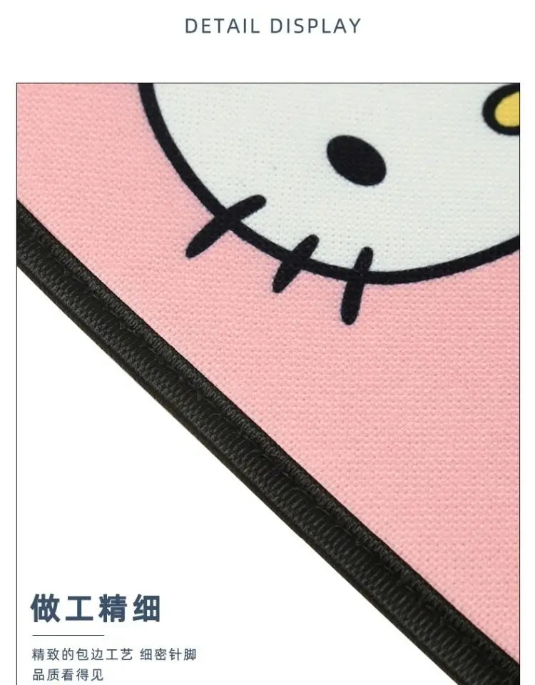 Sanrio Hello Kitty Car Armrest Pad Mat Car Front Rear Center Universal Breathable Mat Cute Anti Slip High-End Interior Decor