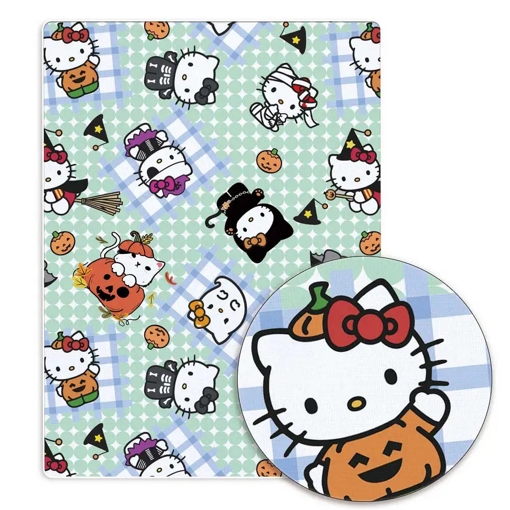 Hello Kitty 140x50CM Cartoon cotton fabric Patchwork Tissue Kid Home Textile Sewing Doll Dress Curtain Polyester cotton Fabric