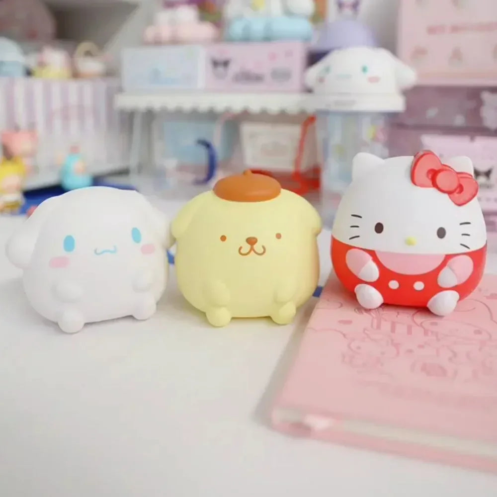 Kawaii Melody Decompression Kuromi Cinnamoroll Stress Relief Squishy Anime Cartoon Children's Hand Pinch Toy Healing Gift