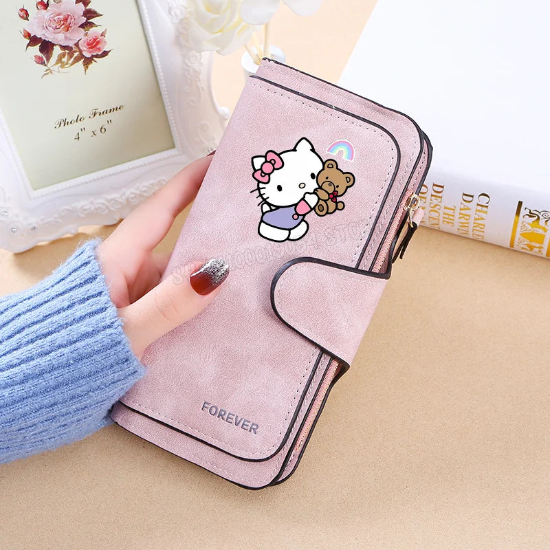 Hello Kitty Wallet Women Wallets Card Wallet Coin Wallet Women Bags for Women Purse ID Wallets Female Coin Purse Birthday Gift