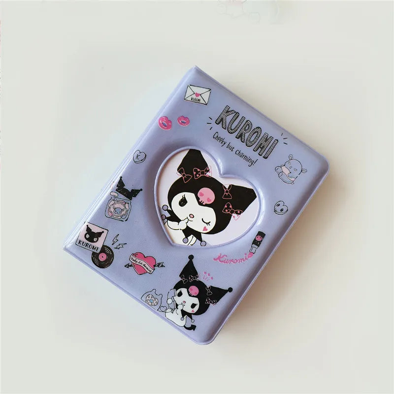 Kawaii Storage Photo Album Gift  Kuromi Cinnamoroll Truck Card Binder 3-Inch Card Holder Mini Toys Gift for Kids Anime