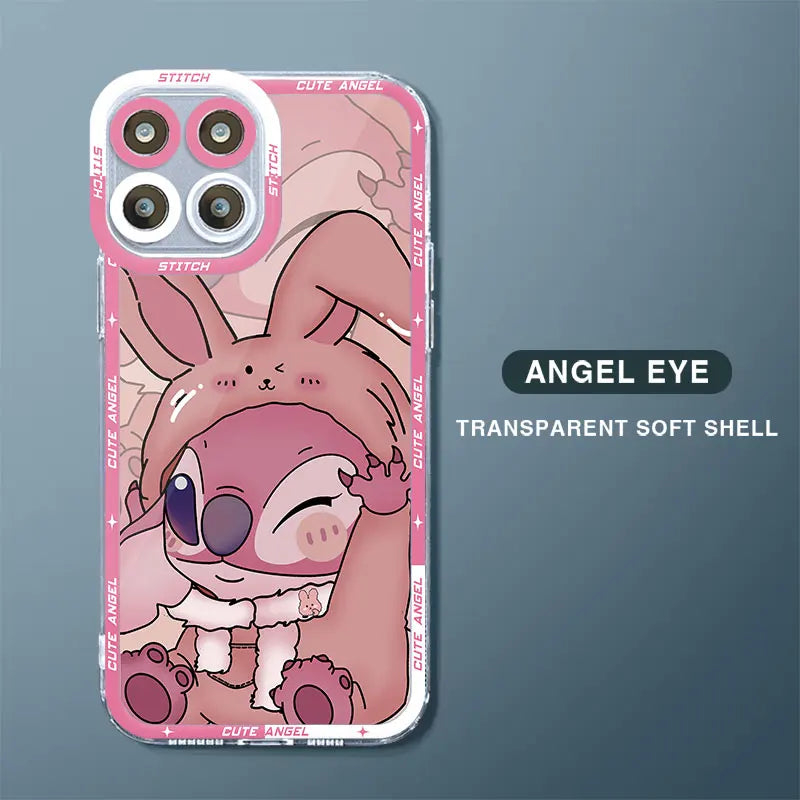 Case For Huawei Honor X8 4G X8a X9a 5G 90 Lite Angel Eye Funda Bumper TPU Phone Cover Clear Silicone Shell Stitch Angel Cute