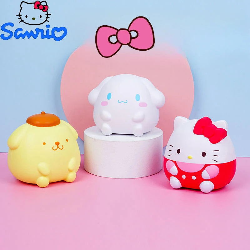 Hello Kitty Toys Kawaii Melody Kuromi Cinnamoroll Stress Relief Fidget Toys Spotify Premium Squishy Hand Pinch Toy Gift