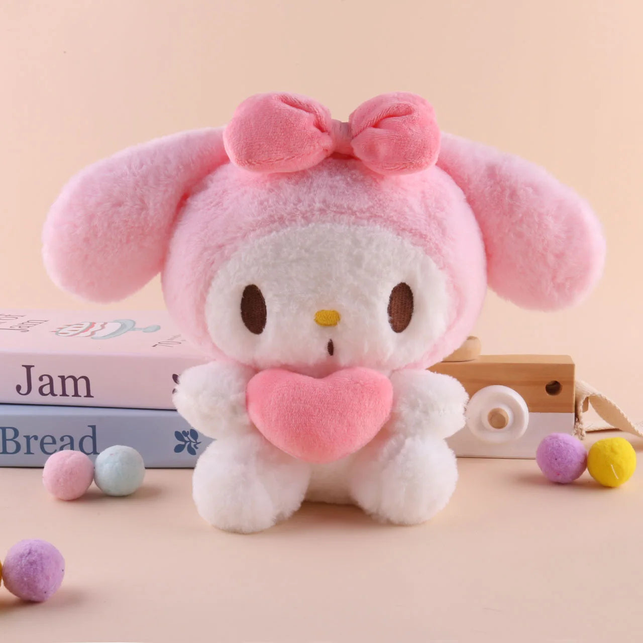 22cm Hello Kitty Kuromi Pillow KT Plush Toy Girls Soft Stuffed Animal Toys Heart My Melody Cinnamoroll Stuff Doll Gifts