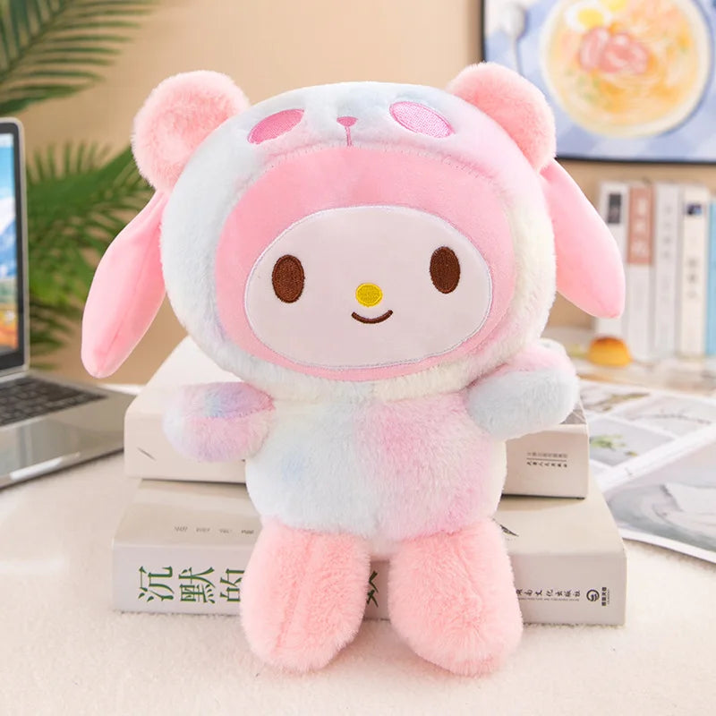 22CM Kawali Kuromi Hello Kitty My Melody Cinnamoroll Pillow Plush Toys Anime Kid Dolls Cartoon Collection Children's Gift