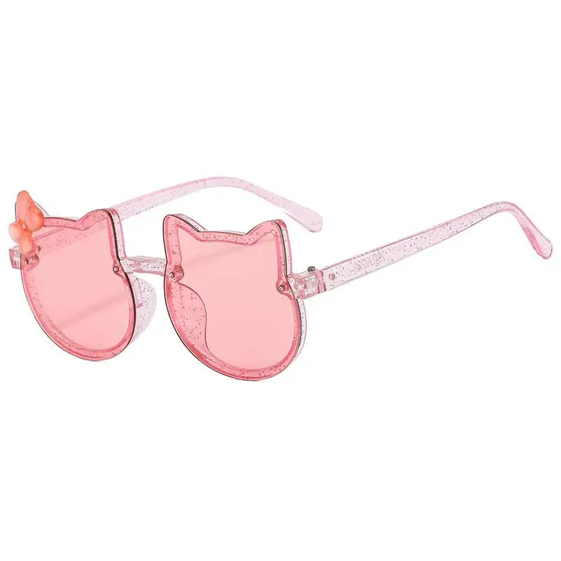 Hello Kitty Photo Glasses Ultraviolet-proof Sunglasses Student Girls Cute Cartoon Sunglasses Sunshade Mirror Fashion Gift