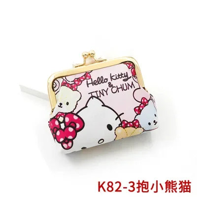 Hello Kitty Cartoon Coin Pouch Purse Creative Small Wallet My Melody Bags girls purse Kawaii Wallet Kid Purses