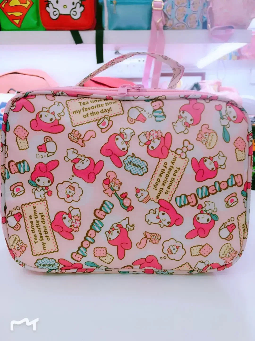 Hello Kitty Handbag Cartoon Waterproof Cosmetic Bag My Melody Travel Bag Toiletry Bag Storage Bag