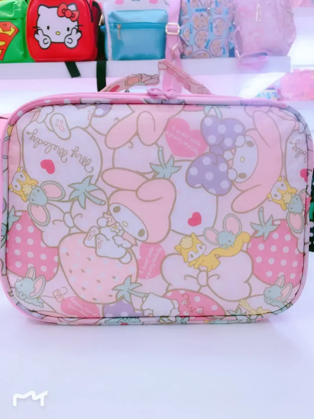 Hello Kitty Handbag Cartoon Waterproof Cosmetic Bag My Melody Travel Bag Toiletry Bag Storage Bag