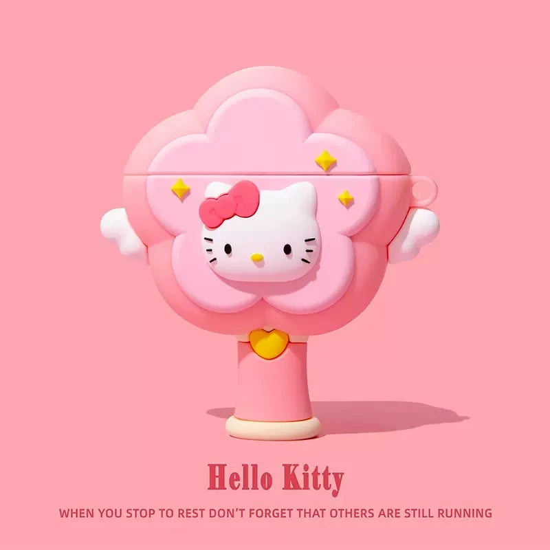 Magic Wand Hello Kitty My Melody Kuromi For Airpods 1 2 3 Pro Pro 2 Silicone Earphone Case Accessories Cover