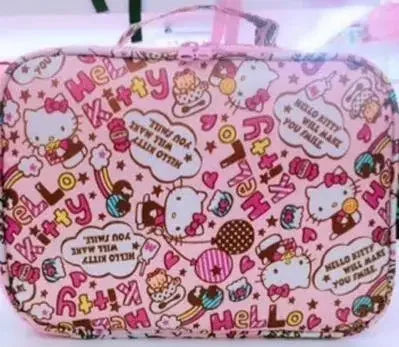 Hello kitty handbag Cinnamoroll Melody cartoon hanging wash bag cosmetic bag multi-functional storage bag