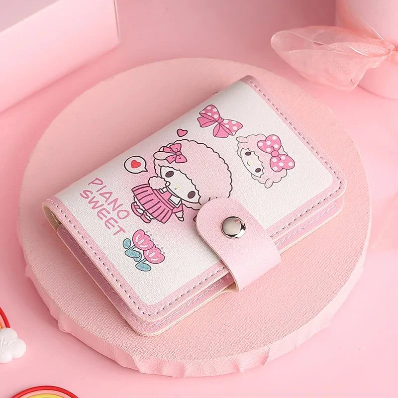 Cute Wallet Hello Kitty Coin Purse Kawaii Leather Card Holder Women Pu Casual Money Card Bag Kids Birthday Gift for Girls