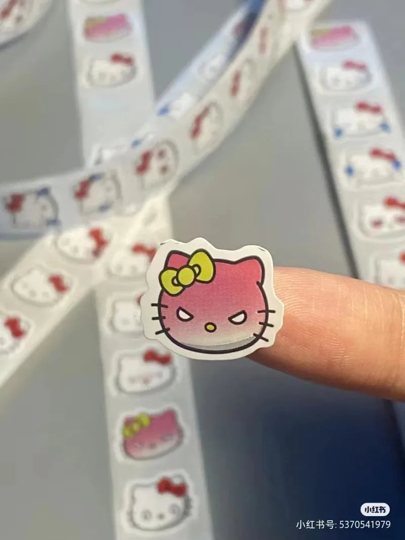 500pcs Hello Kitty Cute Stickers Cartoon Anime Stationery Art Supplies Party Envelope Sealing Decor Toys Baby Shower Party Gift