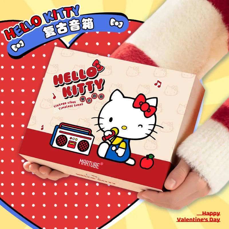 Hello Kitty Bluetooth Speakers MG21-39 Kawaii Retro Camera Audio Anime Action Figurine Decor Sound Box Hello Kitty Toys