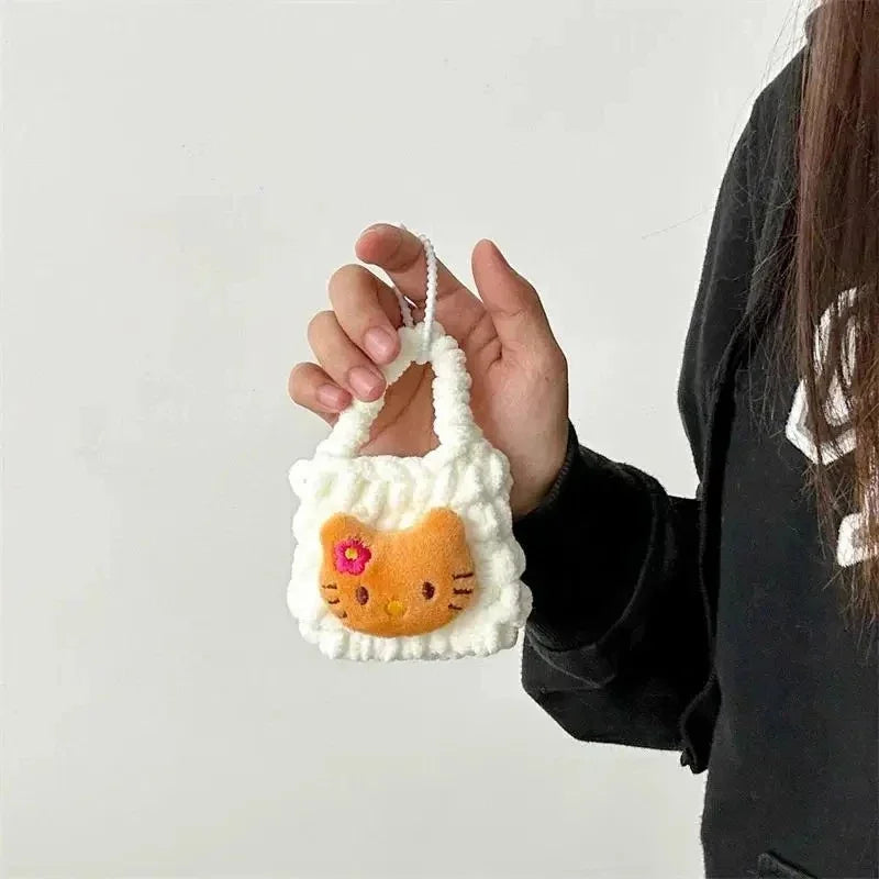 Hello Kitty Anime Toys Wallet Women Bags Cute Children Coin Purse Kawaii Girls Headphone Bag Fashion Kids Birthday Gifts