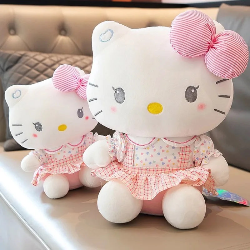 Hello Kitty Anime Hello Kitty Stuffed Toys Plushier Soft Pillow Birthday Gifts For Girls Kawaii Hello Kitty Plush Dolls