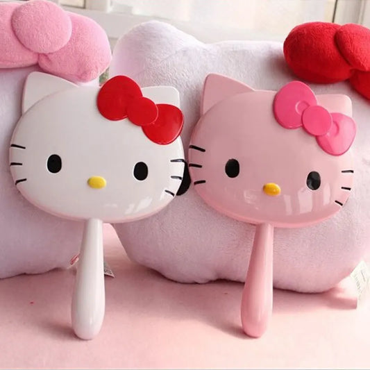 Hello Kitty Creative Cartoon Cute Princess Makeup Mirror Girl Heart In Desktop Small Table Mirror Female Student