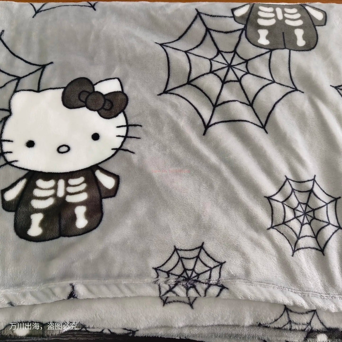 New Hot Halloween Ghost Pumpkin Hello Kitty Plush Cartoon Large Flannel Blanket Cute Cotton Sofa Nap Blanket Bed Sheet