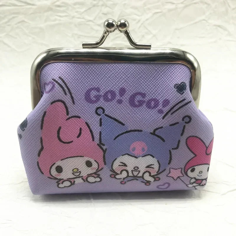 Hello Kitty Cartoon Coin Pouch Purse Creative Small Wallet My Melody Bags girls purse Kawaii Wallet Kid Purses