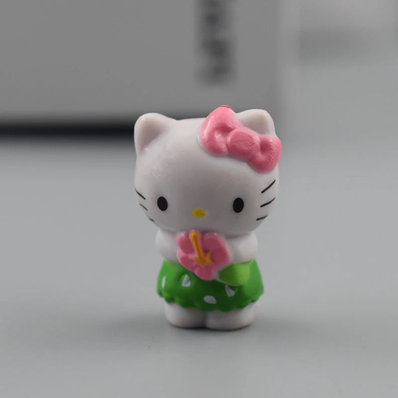 Kawaii Hello Kitty Toys Keyring Anime Cute Dress Up Gachupin Doll Y2K Keychain Pendant Accessories Gift