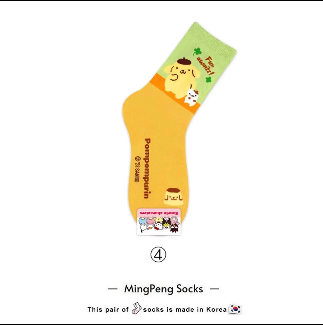 Women Hello Kitty Kuromi MyMelody Cute Cotton Blend Ankle Socks Set Kawaii Soft Autumn Winter Warm Mid-Tube Sock One Size